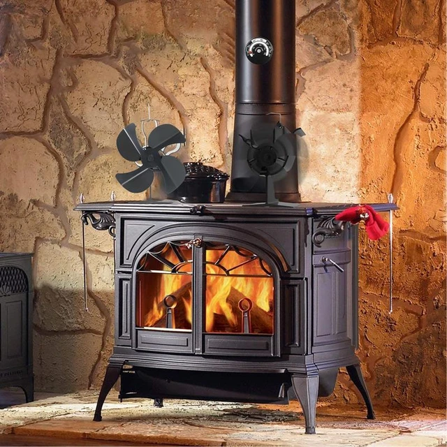 Stove Fan Heat Powered Wood Burning Stove Fan Thermal Fans No Electricity  Required Quiet Operation Circulating Warm Air Wood - AliExpress