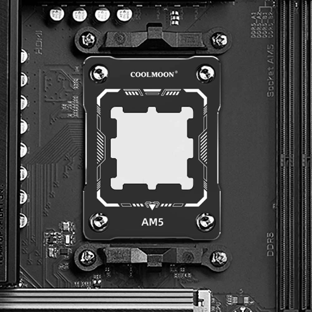COOLMOON CPU Bending Correction Fixing Buckle CNC Aluminum Alloy AM5 CPU Correction Frame Replacement for AMD AM5 RYZEN 7000