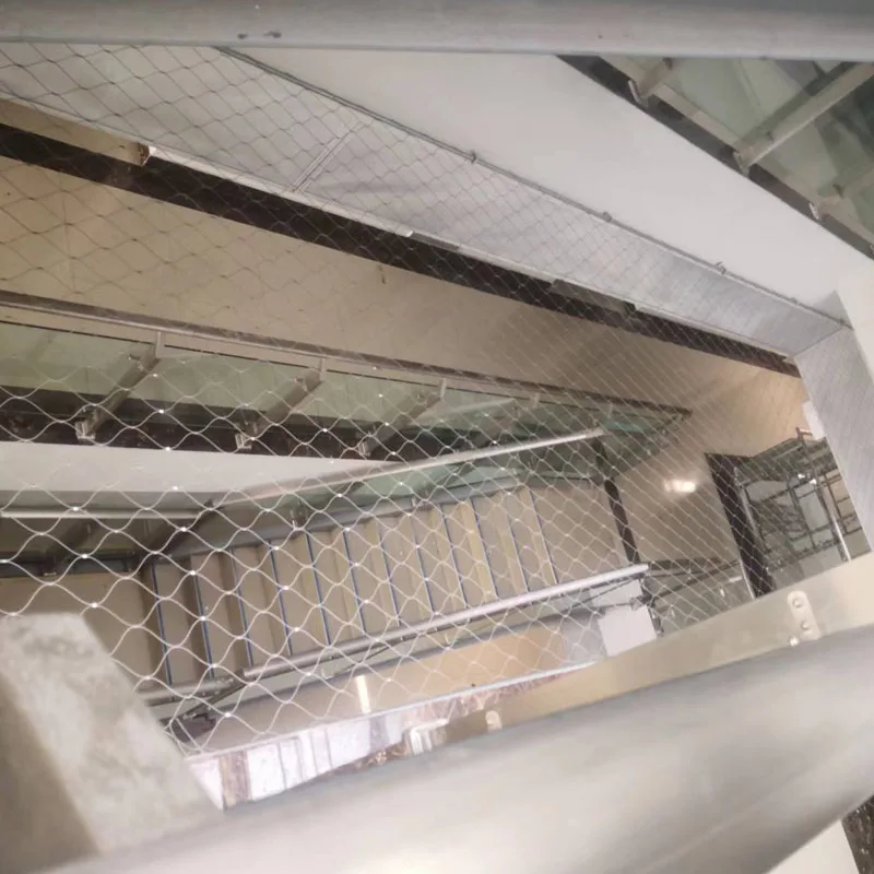 Excellent Flexibility Stainless Steel Stairs Rope Mesh with Frerrule Cable