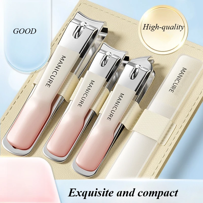 4Pcs Nail Clipper Set Nail Scissors Stainless Steel Portable Manicure Pedicure Baby -Use Fingernails Toenails Care Tools Baby