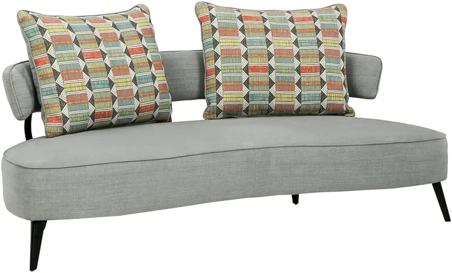 

Signature Design by Ashley Hollyann Mid-Century Modern Sofa with Pillows, Gray