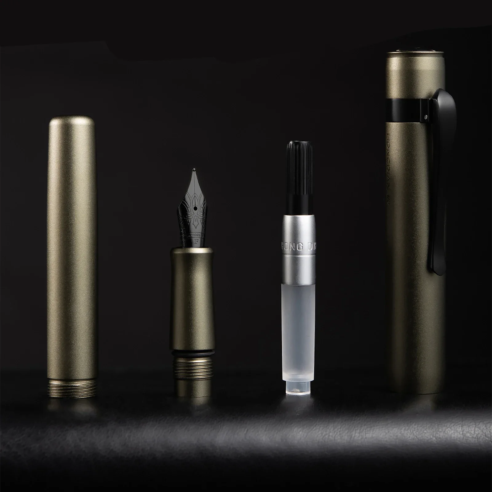 New Hongdian M2 Fountain Pen Mini Black Forest Metaverse design 26# Nib School Office Supplies Writing Stationery Pocket pens fountain pen