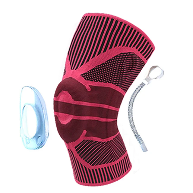 Tcare 1 Piece Professional Compression Knee Brace Support for Arthritis Relief, Joint Pain, ACL, MCL, Meniscus Tear Post Surgery Wine Red - 1 Piece