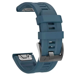 Versatile Silicone QuickFit Strap - QuickFit 22mm (CyanBlue)
