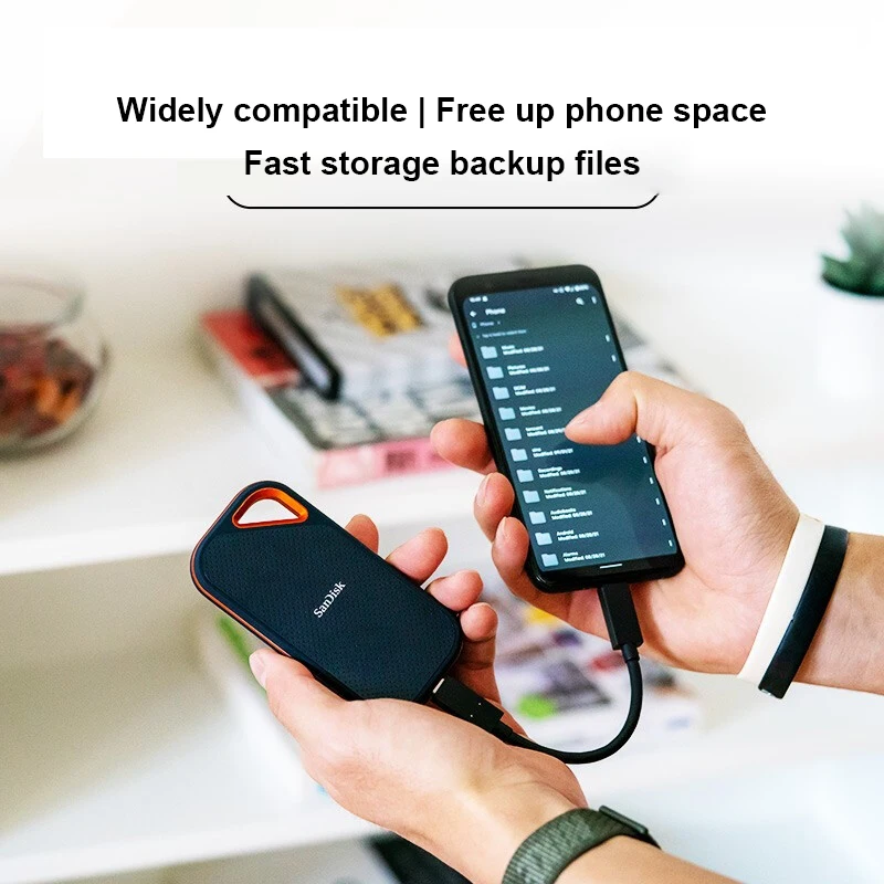 Sandisk-ポータブルssd v2、e81 Extreme Pro、ソリッドステート 