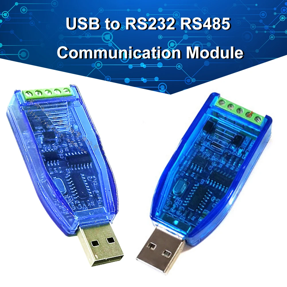 Industrial USB To RS232 RS485 Communication Module CH340 Chip Upgrade Protection for Win 8/10 Linux Vista/Linux/ Os X
