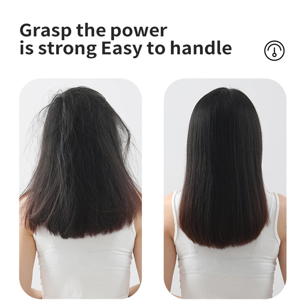 Hair Straightener Hair Straightener Brush Hair Straightener Comb New Comb Hair Straightener Brush PTC Fast Heating Anti-Scald Electric Curly and Straight Perfect for Professional Salon at Home