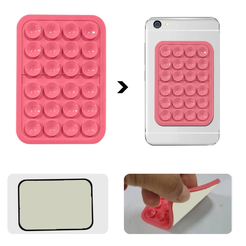 Ultimate Anti-Slip Silicone Phone Holder - Hands-Free Strong Grip Stand with Adhesive Suction