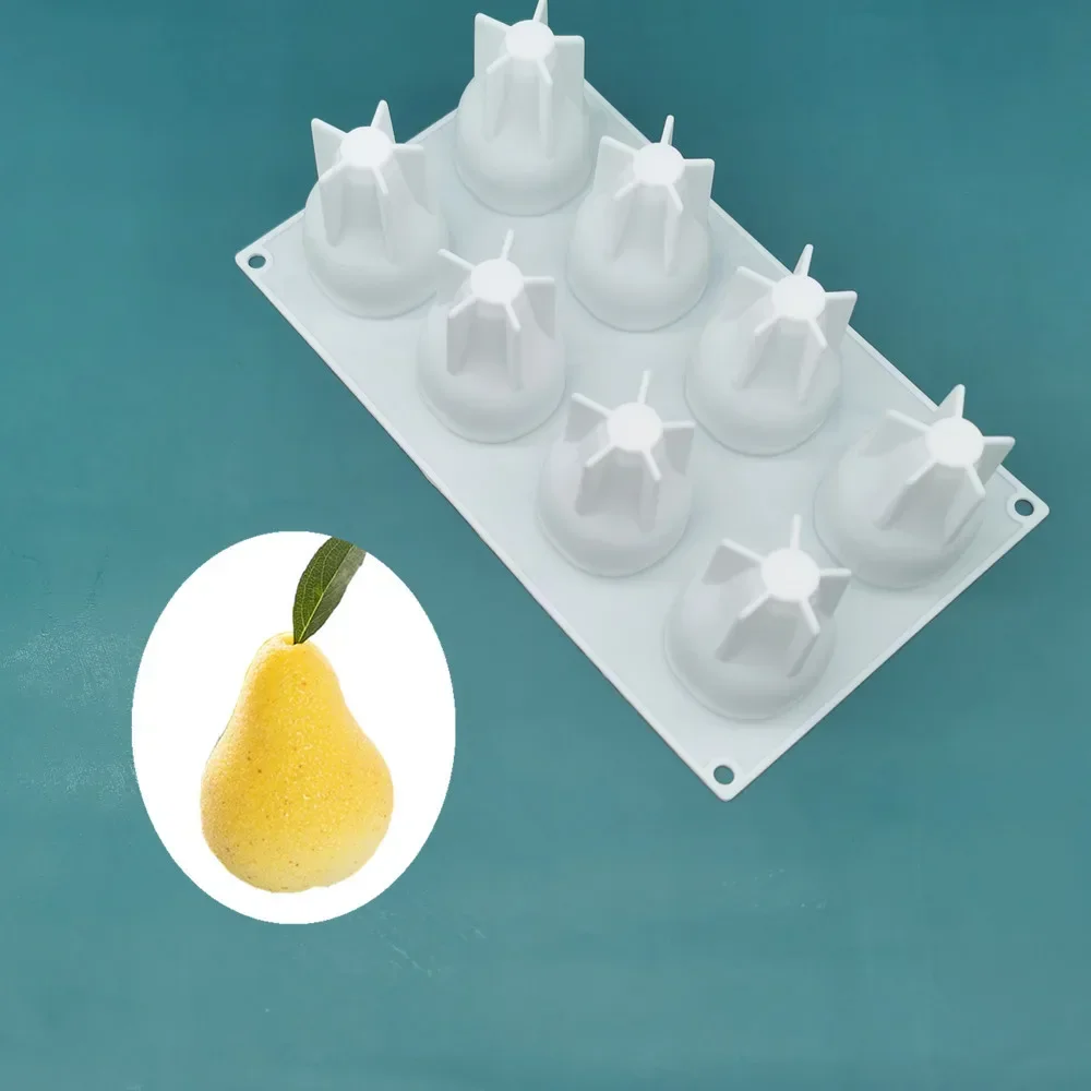 Description Picture 4 of item3D Lemon Shape Fruit Silicone Mold Brownies Cake Mousse Cake Moulds French Dessert Cake Decorating Tools Pastry Baking Tools