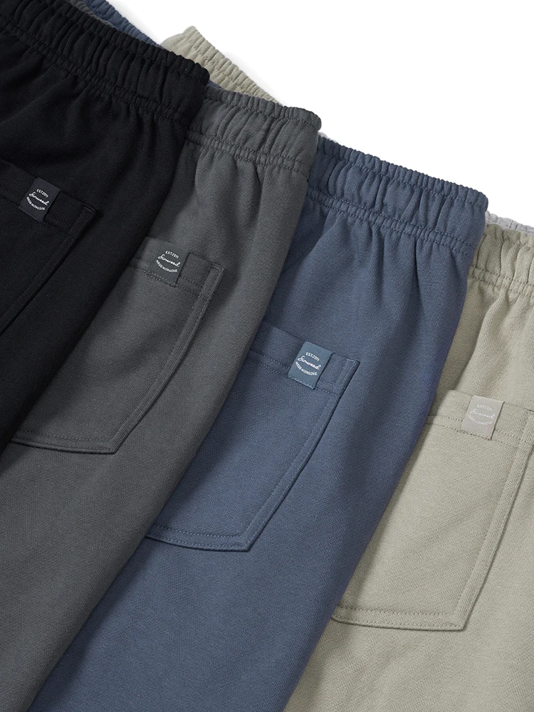 SIMWOOD 2024 Summer New Oversize 390gsm Fabric Jogger Shorts Casual Drawstring Elastic Waist Workout Running Shorts 6