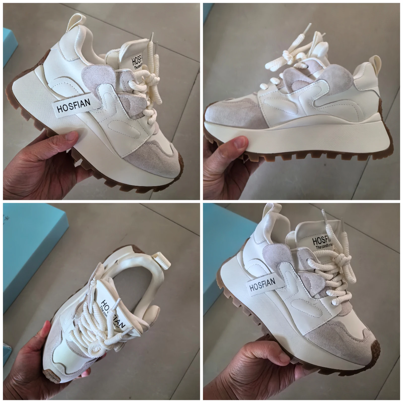 Fujin 6cm New Synthetic Suede Genuine Leather Fashion