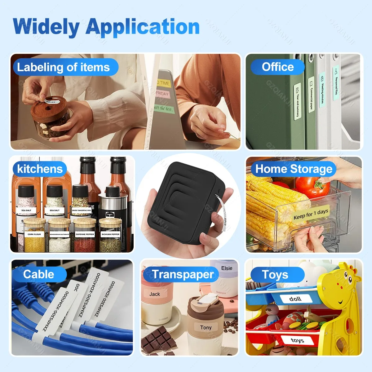 Marklife M1 Portable Thermal Printer Mini Adhesive Label Printer Inkless Bluetooth Printing Machine Sticker Labeling Machine