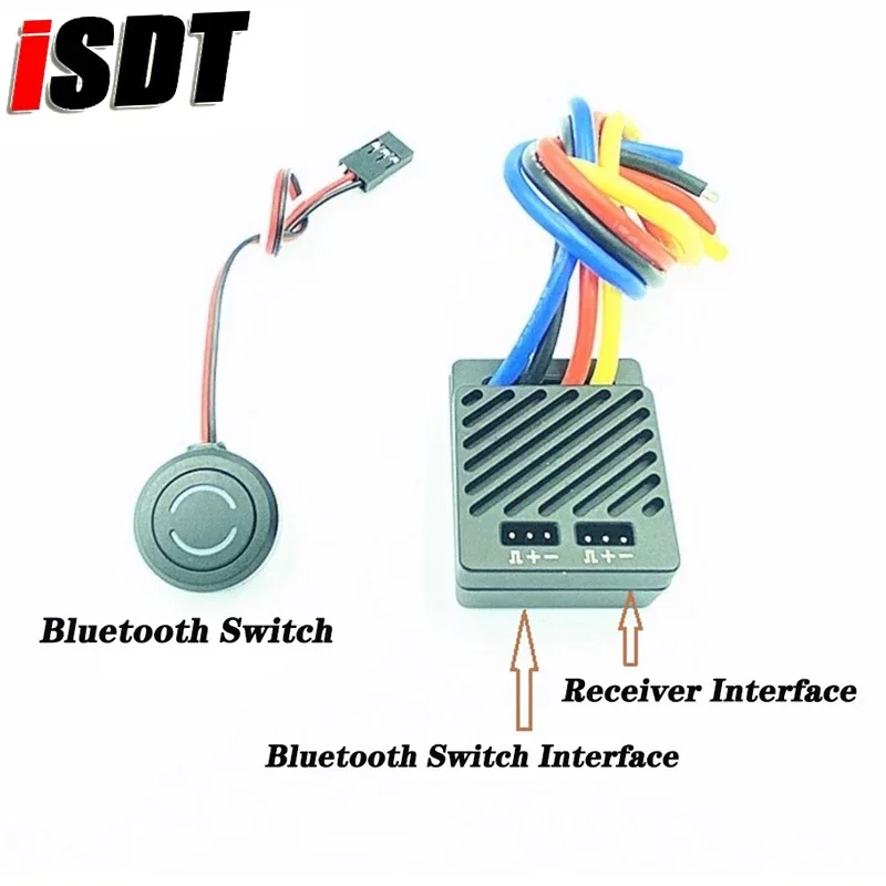 ISDT ESC70 Водонепроницаемый 70A 2 ~ 3S 70-120A ESC 5 В ~ 7,5 В Регулируемый BEC Управление телефоном 540/550/775 Матовый двигатель 1/8 1/10 RC thumbnail 3