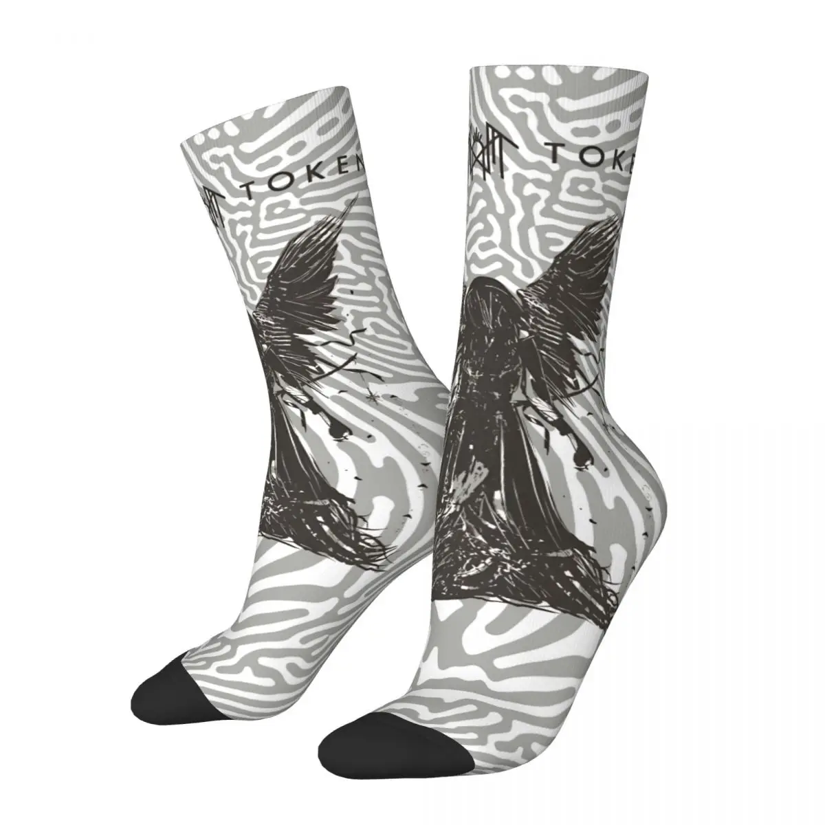 

Retro The Sickle Men's compression Socks Unisex Sleeps T-Token Harajuku Seamless Printed Novelty Crew Sock
