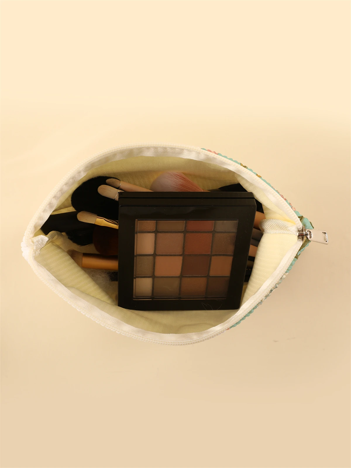 Corduroy Travel Cosmetic Bag Portable Makeup Storage Bag Purses Women Large Capacity Zipper Make Up Organizer Storage Clutch