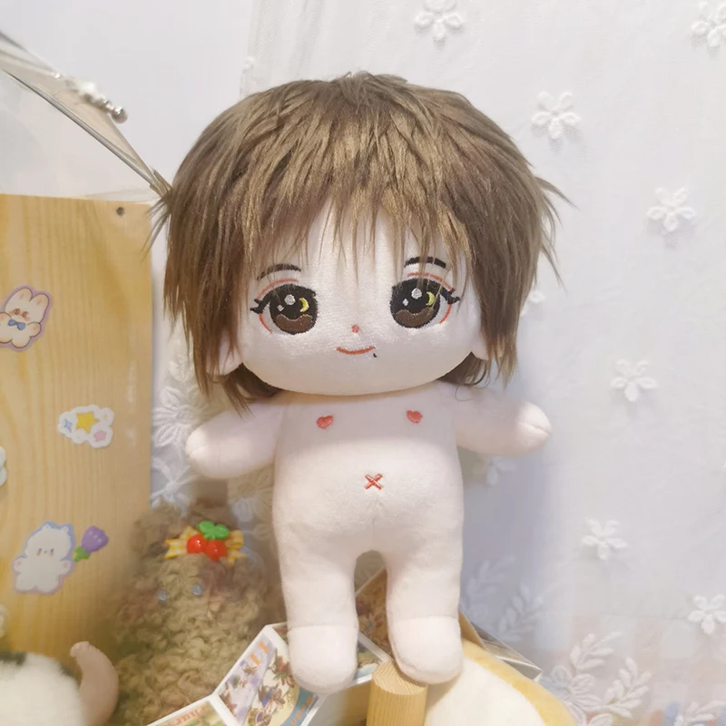 thumbnail image 1 of Muñeca de juguete de felpa para niños, muñeco de pelo largo, estrella de peluche, regalo para niñas, 20cm, 1 of 5