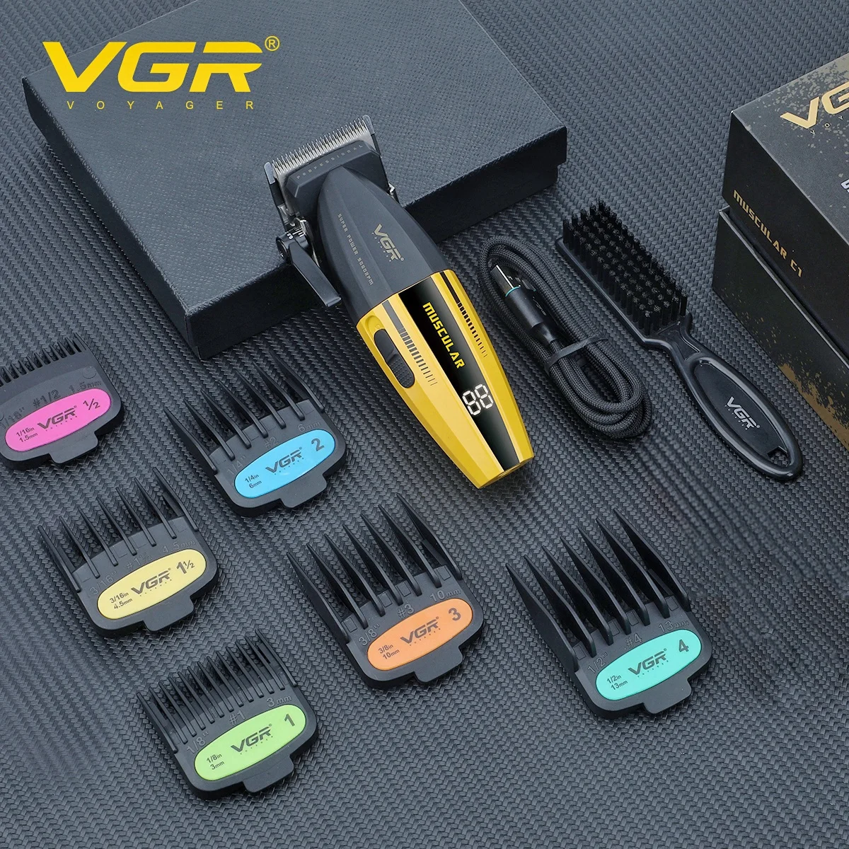 VGR MUSCULAR バリカン イエロー/ブラックPROFESSIONAL 71gGvS5y9eL._UF350,350_QL50_.jpg