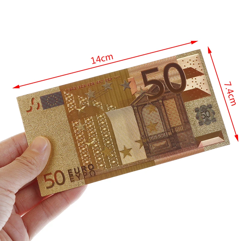 8 stili colorati Souvenir europei banconota valuta 5/10/20/50/100