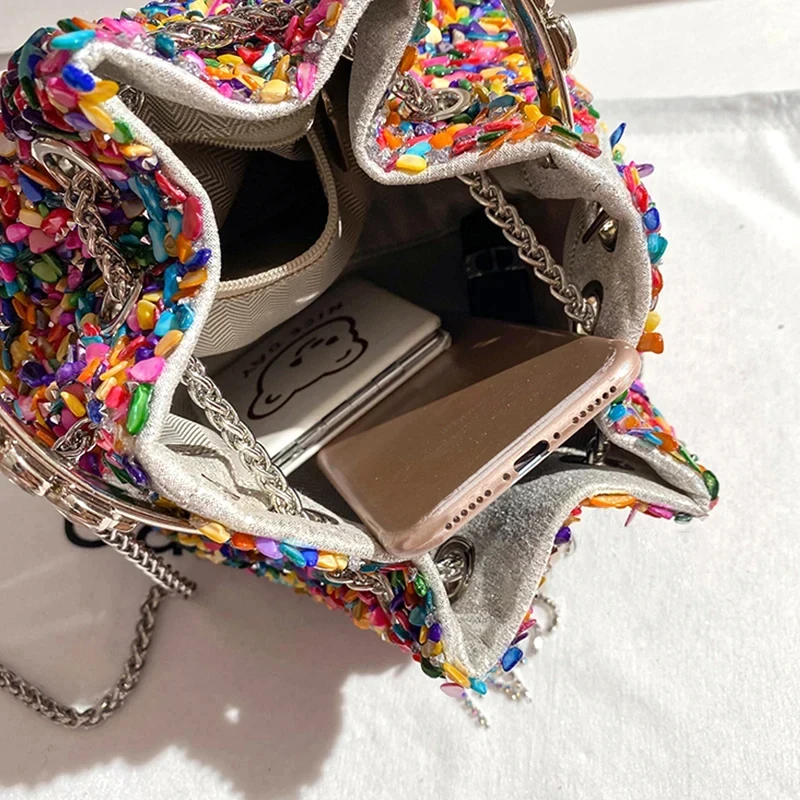 JIOMAY Color Stone Grains Tote Bag Designer Luxury Bag New 2024 Fashion Handbags Casual Bucket Bag Banquet Woman Handbag