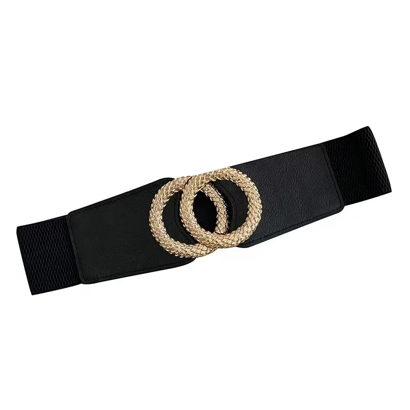 Belt women's decoration with woolen coat sweater versatile fashion belt new trend no punching elastic waistband - 5