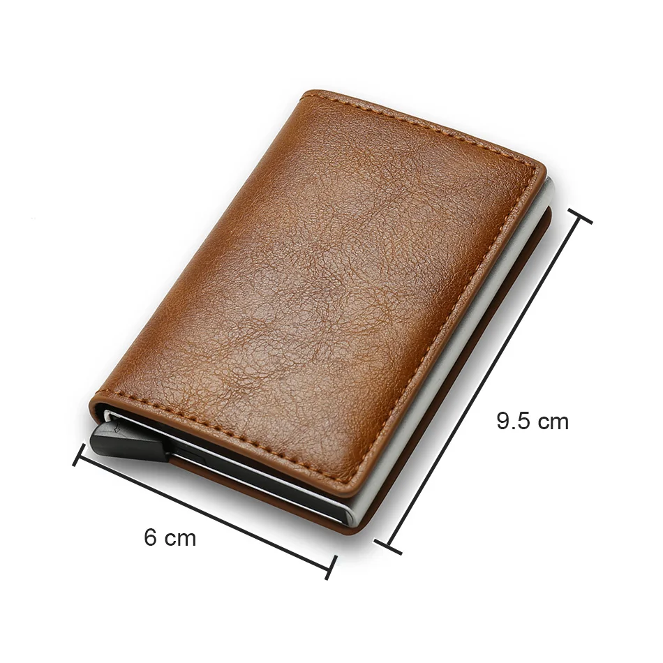 Rfid Kaarthouder Mannen Portefeuilles Money Bag Vintage Portemonnee Kleine Lederen Smart Slim Dunne Magic Mini Portemonnee Mannelijke Walet Carteras vallet