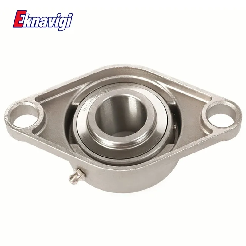 1PCS 304 Stainless Steel Outer Spherical Bearing Diamond Belt BaseSUCFL201 UCFL202 UCFL203 UCFL204 UCFL205