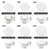 2pcs Recessed LED Spot Downlight Dial Swich CCT 3 Color Adjusted Ceiling Light AC 120V 220V 3000K 4000K 6500K Indoor Lighting 2