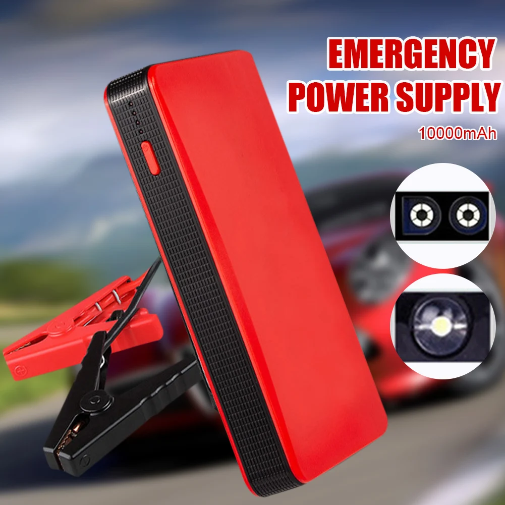 10000mAh Jump Starter Power Bank Portable Charger Starting Device For