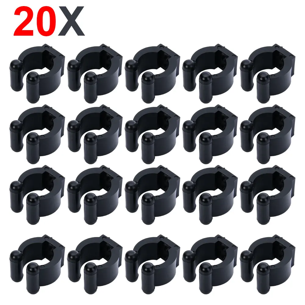 

20Pcs/Set Plastic Club Clip Fishing Rod Pole Storage Rack Tip Clamps Holder Clips Pool Cues Exhibition Clip Fishing Tackle