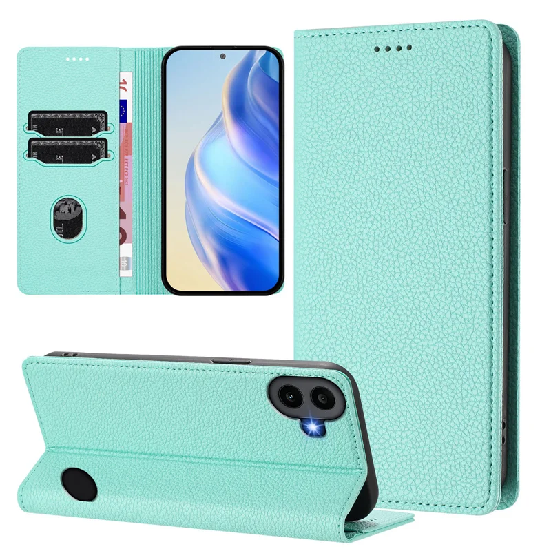 Premium Retro Leather Flip Wallet Case with Magnetic Closure