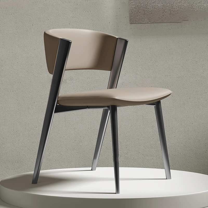 

Modern Accent Dining Chair Design Ergonomic Leather Conference Kitchen Chairs Living Room Sillas Cocina Outdoor Furniture LJ50DC