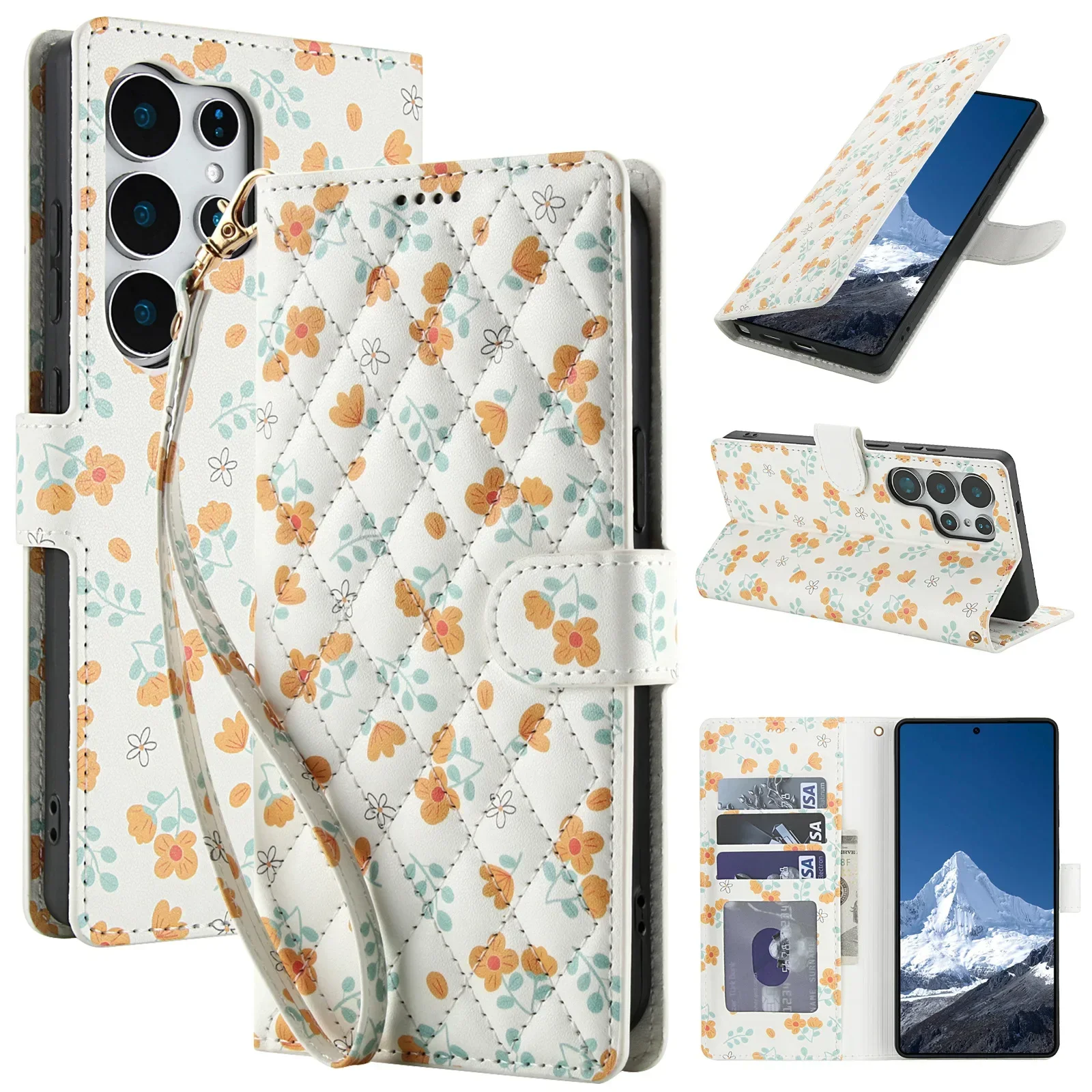 Luxurious Leather Wallet Phone Case