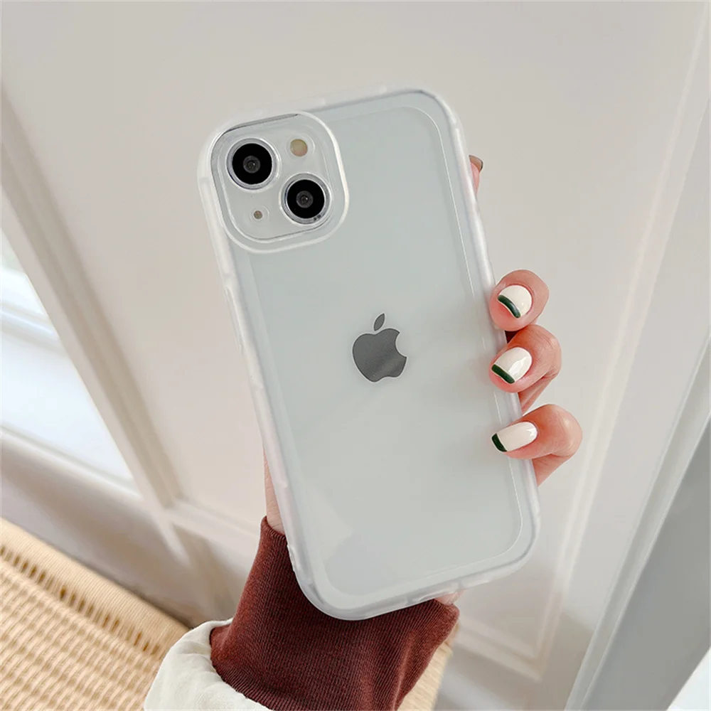 iphone 12 pro max clear case Ottwn Transparent Camera Protection Phone Case For iPhone 13 Pro Max 11 12 XS XR X 7 8 Plus Shockproof Bumper Soft Clear Cover cute iphone 12 pro max cases