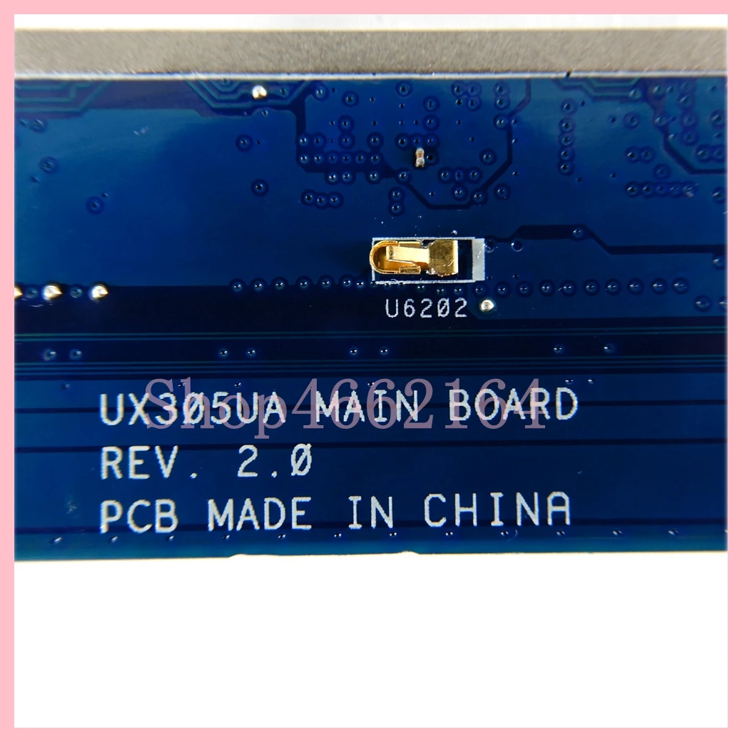 I5-6200U i7-6500U CPU 내장 UX305UA, 4GB 8GB RAM, Asus ZenBook UX305U UX305UA 노트북 마더보드, 100% 테스트 완료