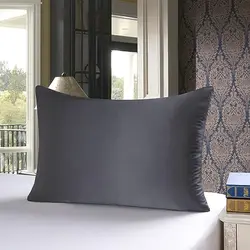 Luxurious 25 Momme Natural Mulberry Silk Pillowcase - Premium Gift for Women, Gentle on Hair (Dark Grey)