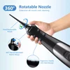 SEJOY Water Flosser Irrigator Dental Teeth Whitening strips Portable 230ML Tank 5 Modes 5 Jet Tips 3