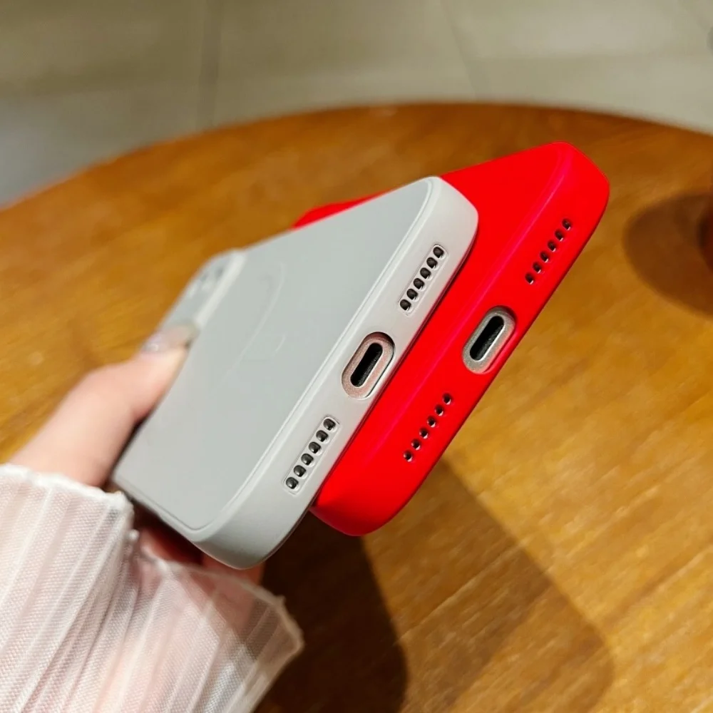Magnetic Soft Liquid Silicone Phone Case - MagSafe Compatible