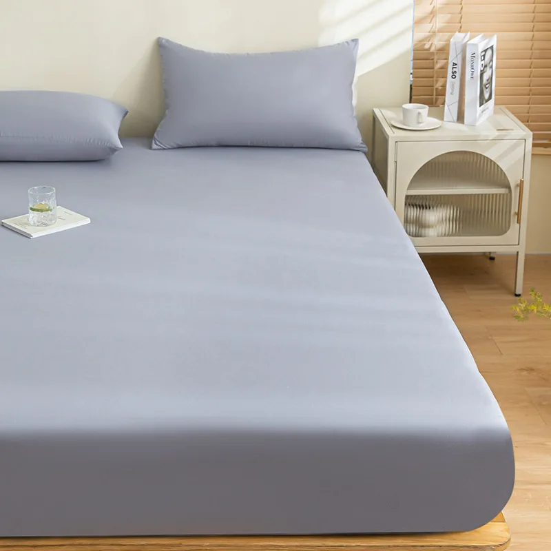 Description Picture 5 of itemSet of Sheets and Covers for Bed Solid Color Fitted Double Free Shipping Waterproof Adjustable a Square and Half