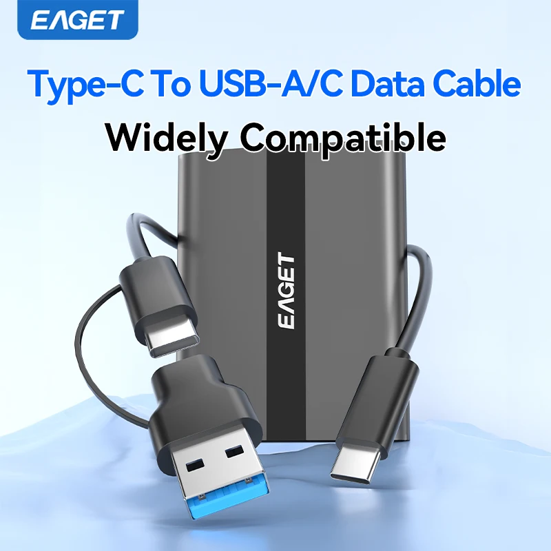 EAGET M8 휴대용 SSD 5Gbps 외장 하드 드라이브 120GB 240GB 480GB 1TB 2TB 솔리드 스테이트 드라이브 PC 노트북 데스크탑 PS4 PS5용