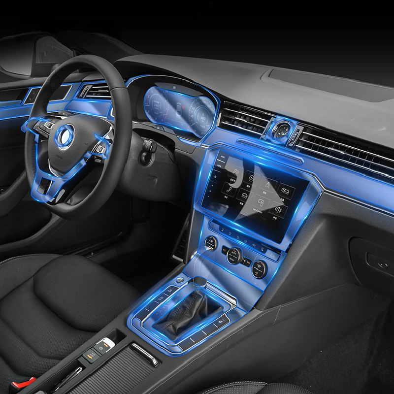 

For Volkswagen Aagotan 2020-2021Car Interior Center console Transparent TPU Protective film Anti-scratch Repair film Accessories