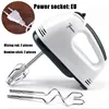 Handheld electric egg beater, household automatic mixer, egg white and cream beater, mini 7-speed white 6