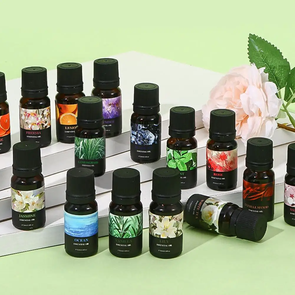 Aromatic Bliss Essential Oil Blend - 10ml Eucalyptus, Lavender, Bergamot, Vanilla, and Peppermint