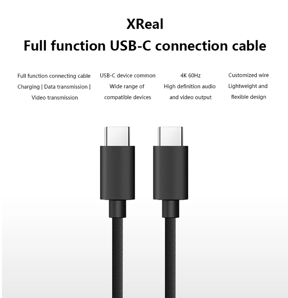 XREAL AR メガネ スマート HD ビデオ アダプター ケーブルと