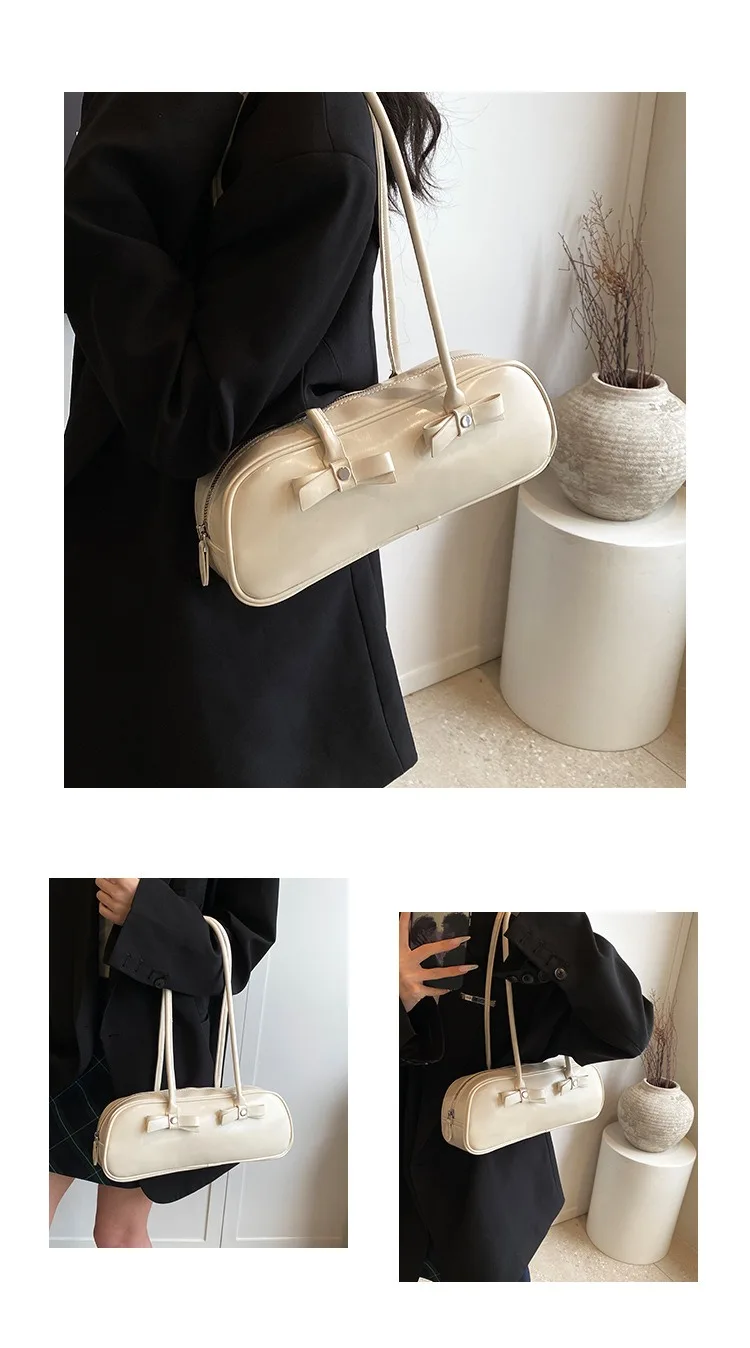 Бостонская сумка, популярная модная сумочка-Багет в стиле ретро с ...