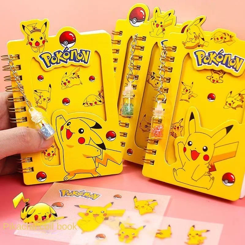 Pokemon Pikachu Bobina Portatile Notebook Animazione Cute Drift Bottle Coil Notebook Cartoon Student Creative Notebook