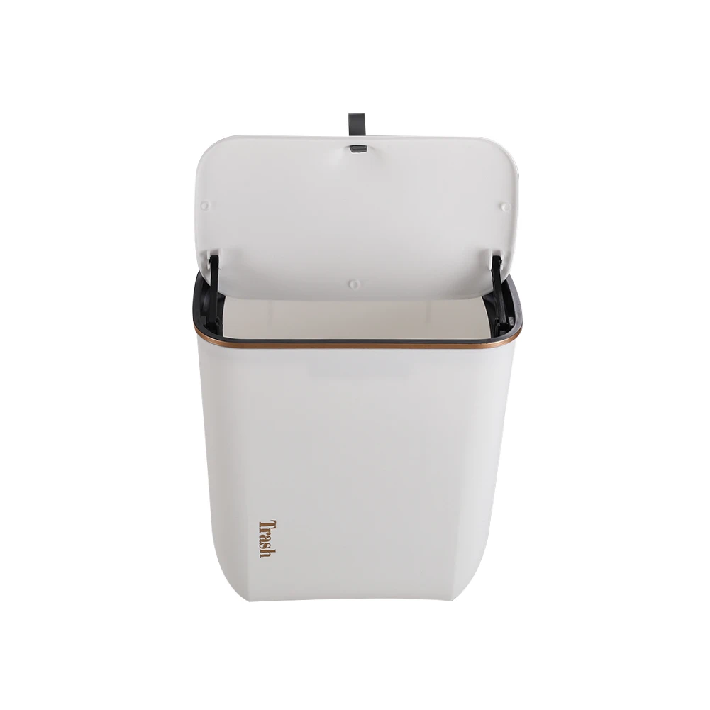 Kitchen Bathroom Hanging Waste Bin with Lid Wall Mounted Garbage Can for Cabinet Under Sink Waste Garbage Compost Bin: 3 - 5 Days Free Delivery Only UK