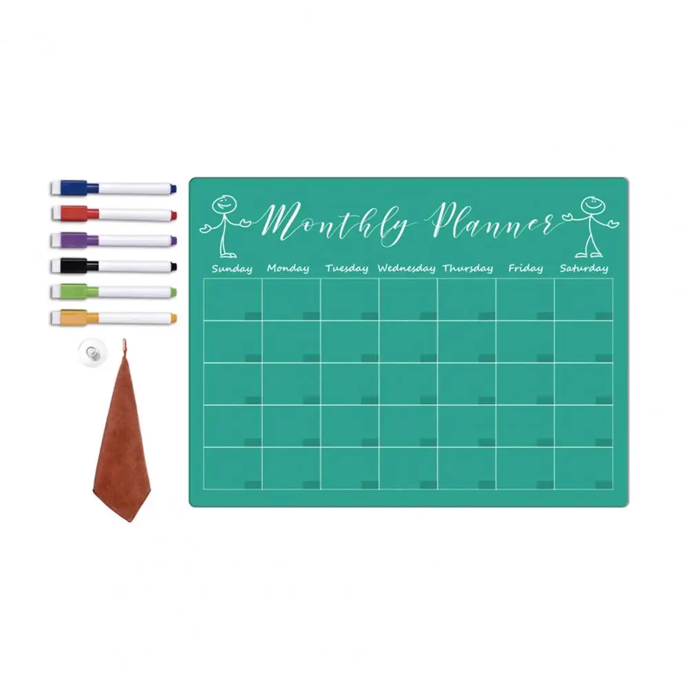 

Erasable Weekly Planner Magnetic Whiteboard Weekly Planner Set 9pcs for Fridge with Dry-erase Message for Home for Lifestyle