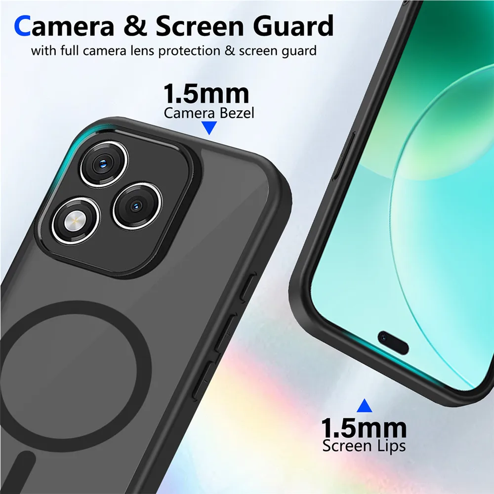 Matte Acrylic Shockproof Magnetic Phone Case