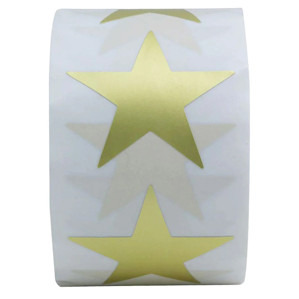 

Labels Pentagram Award Paper Decorative Golden Star Sticker Gift Packing Five-pointed Reward Child