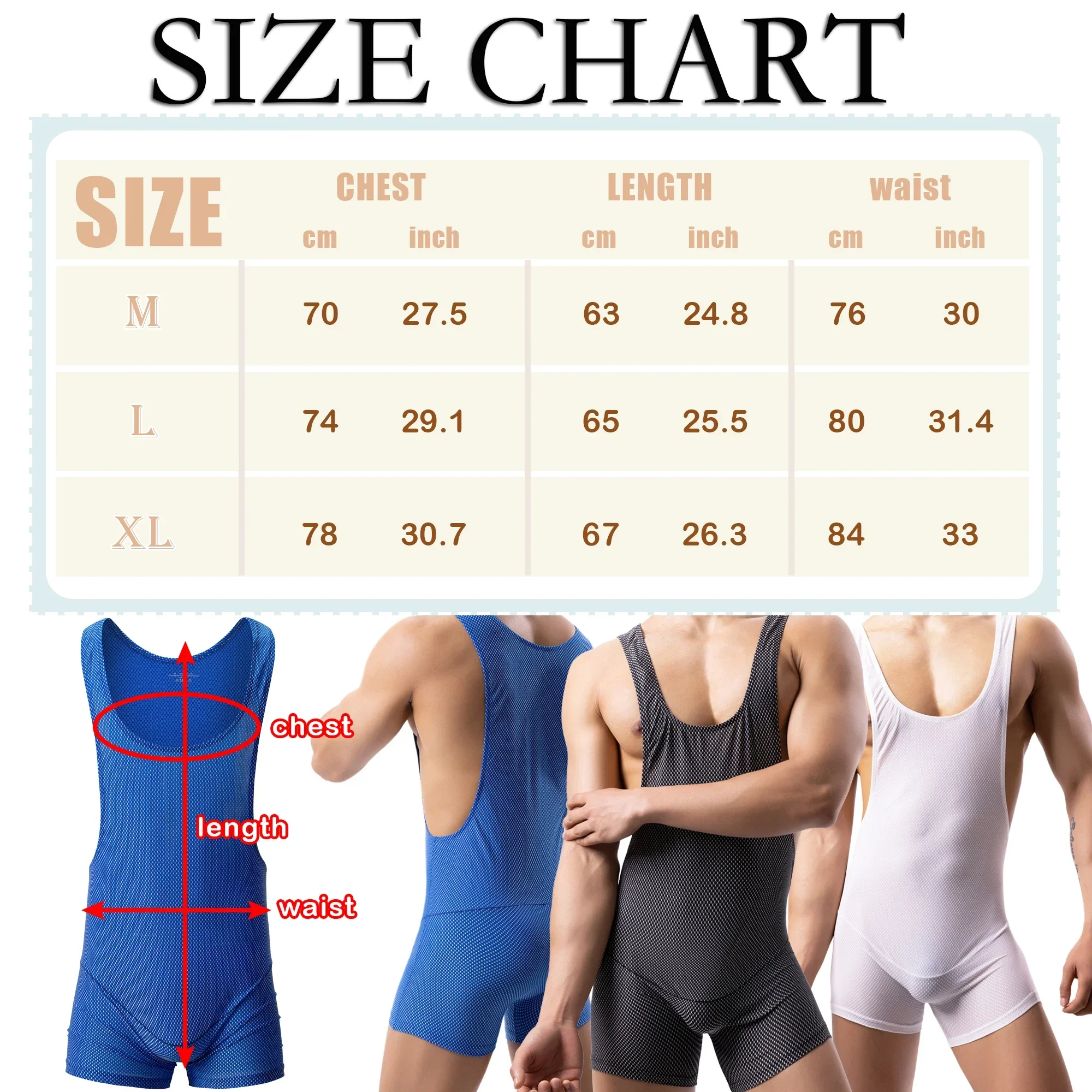 Solid Men Fitness Bodybuilding Wrestling Singlet Underwear Shapers Sexy Strech Tight Leotard Singlet Jumpsuit Tank Top Bodysuit